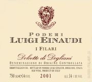 Dolcetto di Dogliani_Einaudi_I Filari 2001